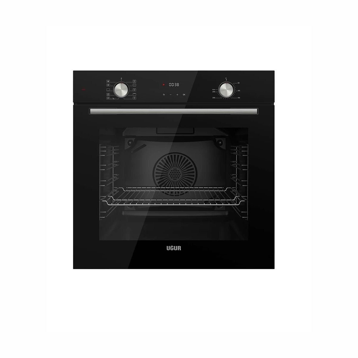 Uğur UAF 6011D SCPET Fry Art Siyah Ankastre Fırın