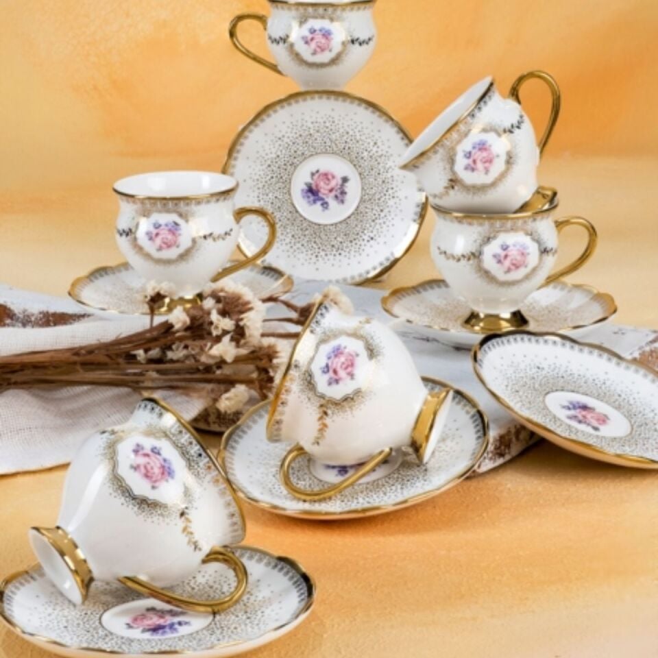 Acar Dianna 6 Kişilik Kahve Fincan Takımı