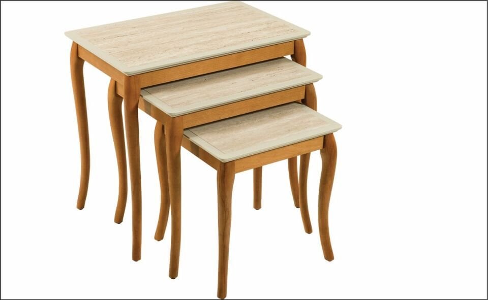 FURAX PESARO ZİGON SEHPA-TRAVERTEN/CEVİZ