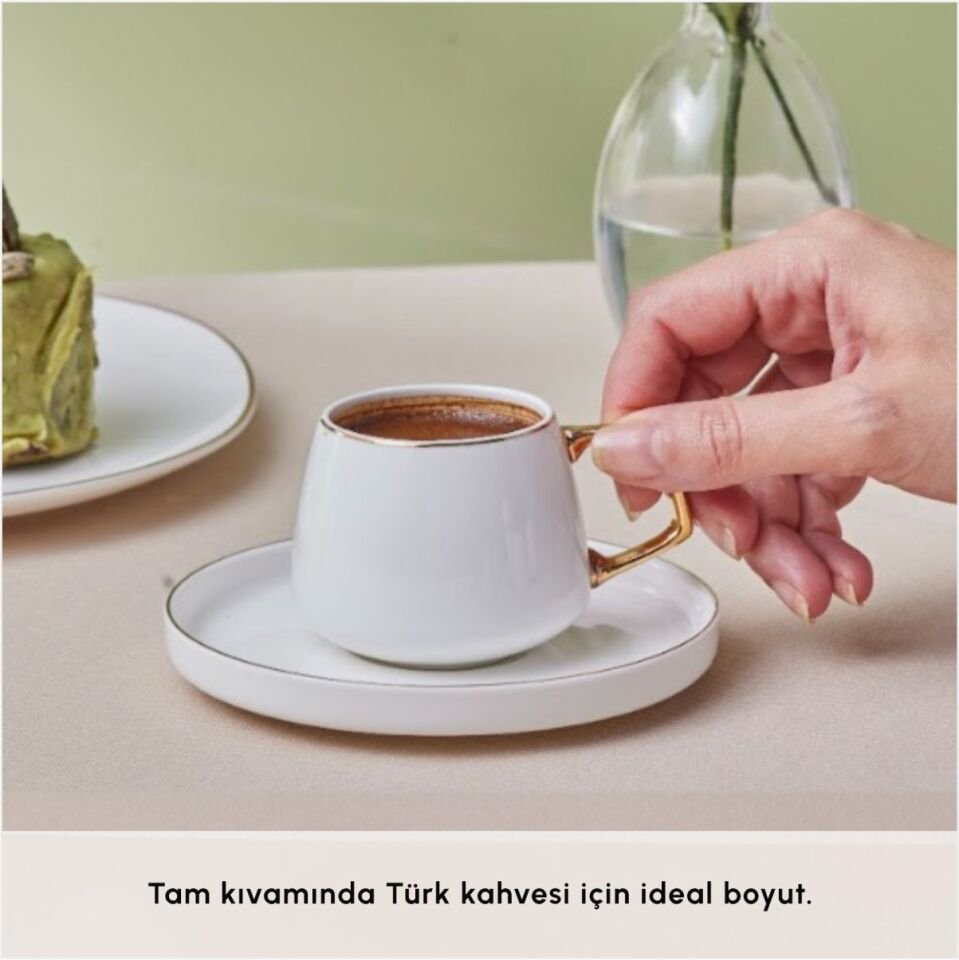 KARACA STURN 6 KİŞİLİK KAHVE FİNCAN TAKIMI GOLD