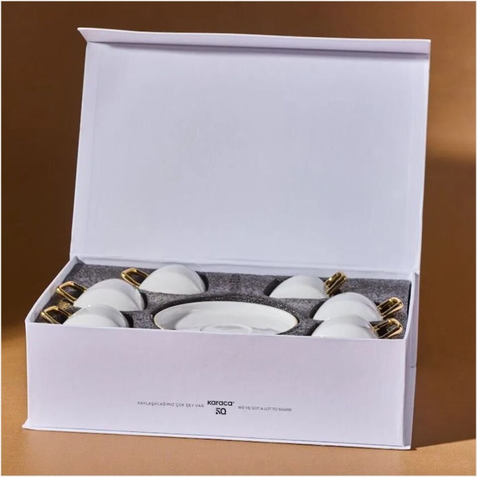 KARACA STURN 6 KİŞİLİK KAHVE FİNCAN TAKIMI GOLD