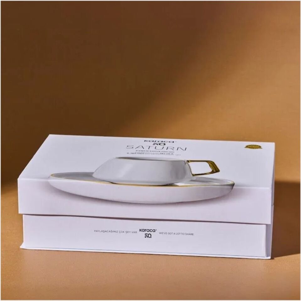 KARACA STURN 6 KİŞİLİK KAHVE FİNCAN TAKIMI GOLD