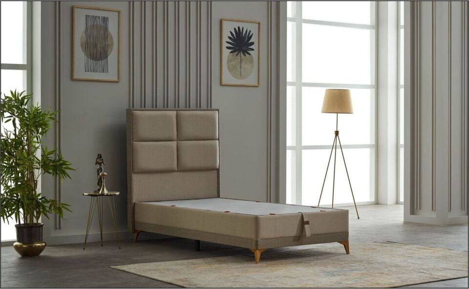 Calista 100X200 Yatak Keten Kahve