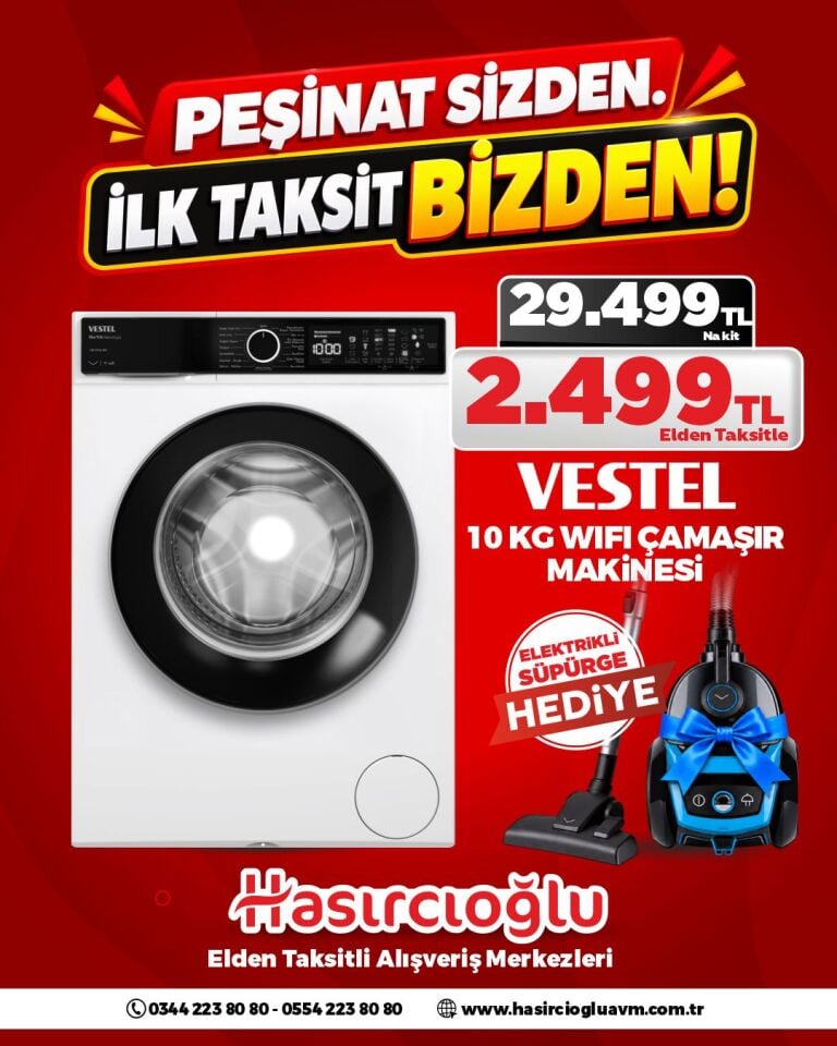 VESTEL 10 KG WIFI ÇAMAŞIR MAKİNESİ