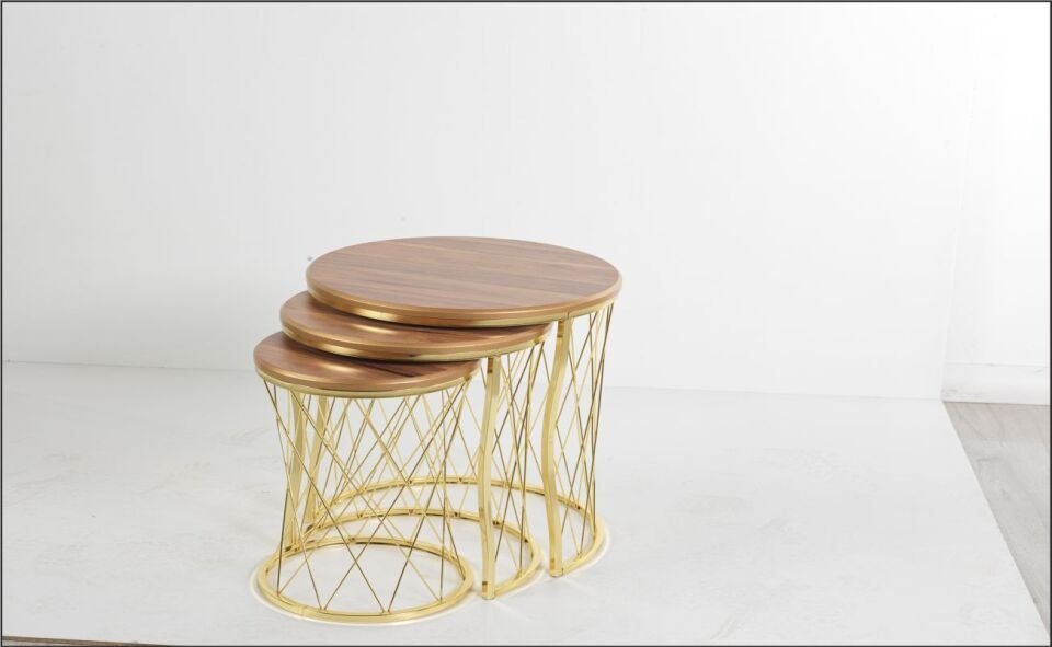 ODABAŞI HASIR AHŞAP C ZİGON SEHPA CEVİZ GOLD