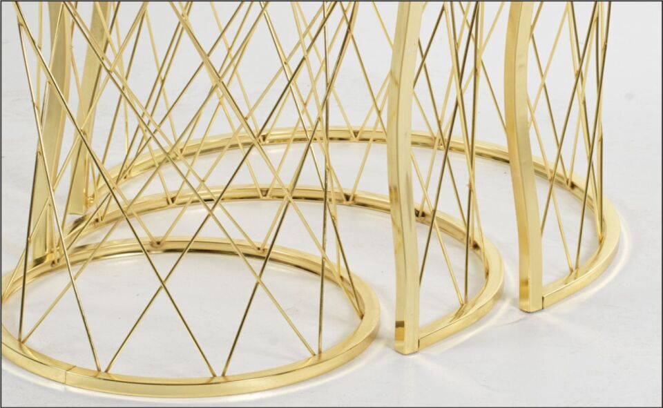 Odabaşı Hasır Ahşap C Zigon Sehpa Ceviz Gold