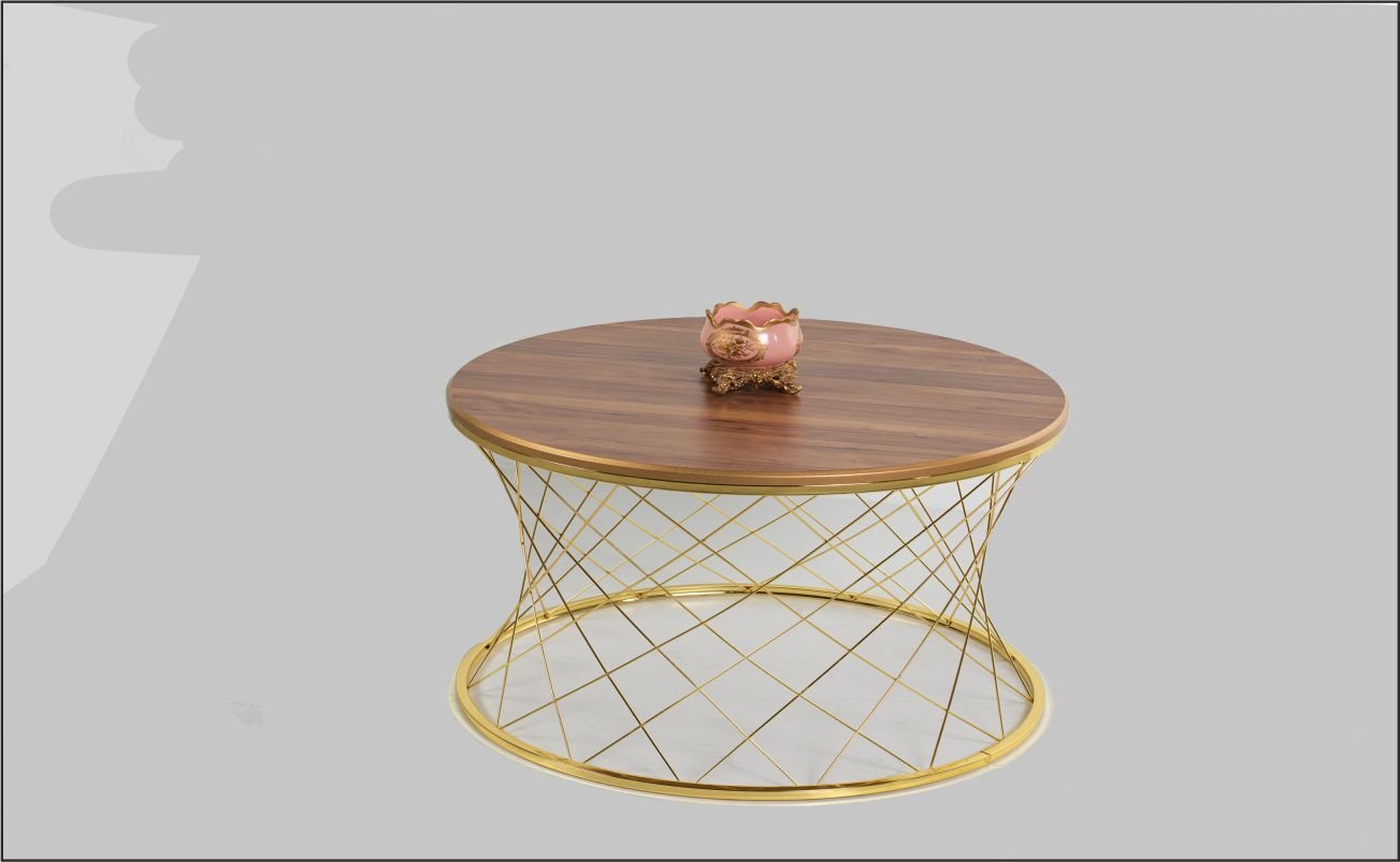 Odabaşı Hasır C Ahşap Orta Sehpa Ceviz Gold