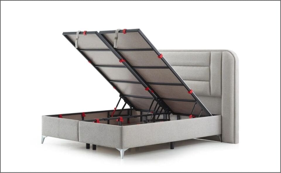 SÜSLER PETRA 160X200 BAZA BUKLE GRİ