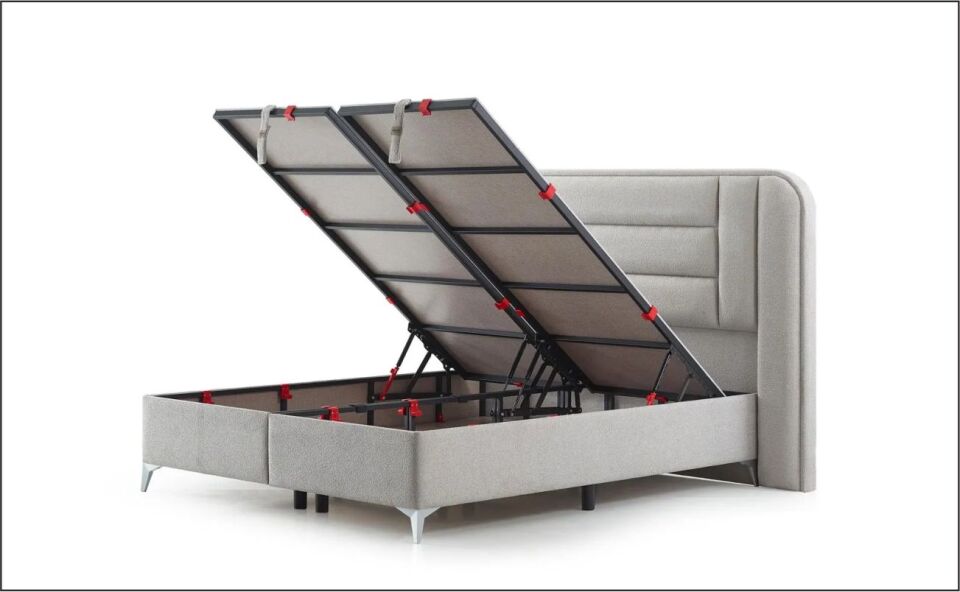 SÜSLER PETRA 160X200 BAZA BUKLE GRİ