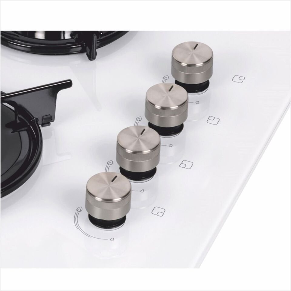 Vestel Ao-65104 B-T Beyaz Cam Ankastre Ocak