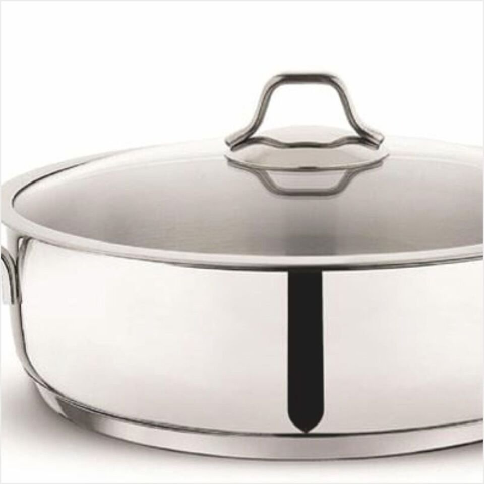 SCHAFER HELD ÇELİK BASIK TENCERE 24 CM 2 PARÇA INOX