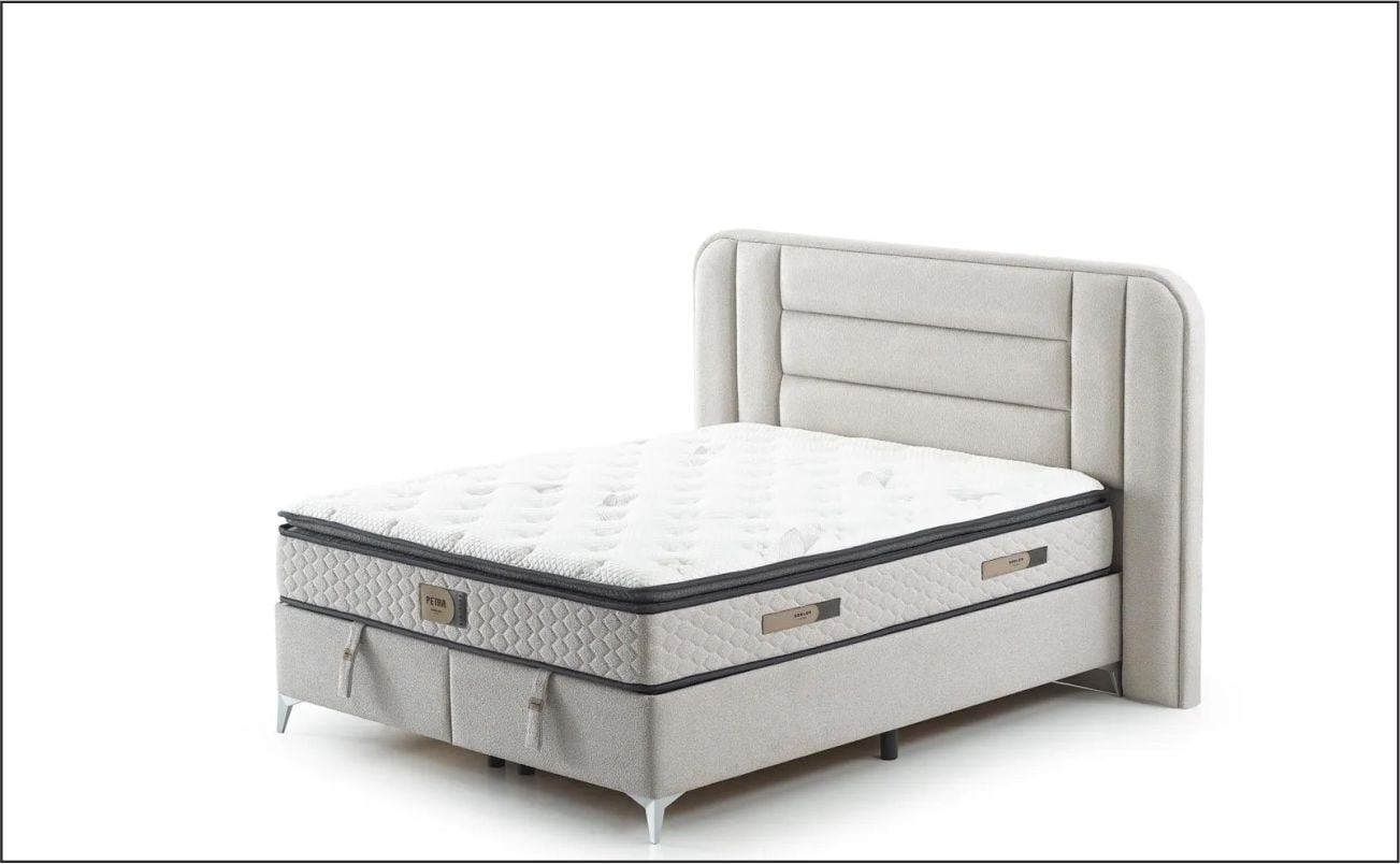 SÜSLER PETRA 160X200 YATAK BUKLE GRİ