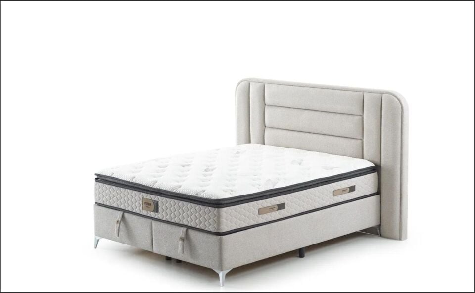 SÜSLER PETRA 160X200 YATAK BUKLE GRİ