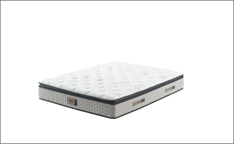 SÜSLER PETRA 160X200 YATAK BUKLE GRİ