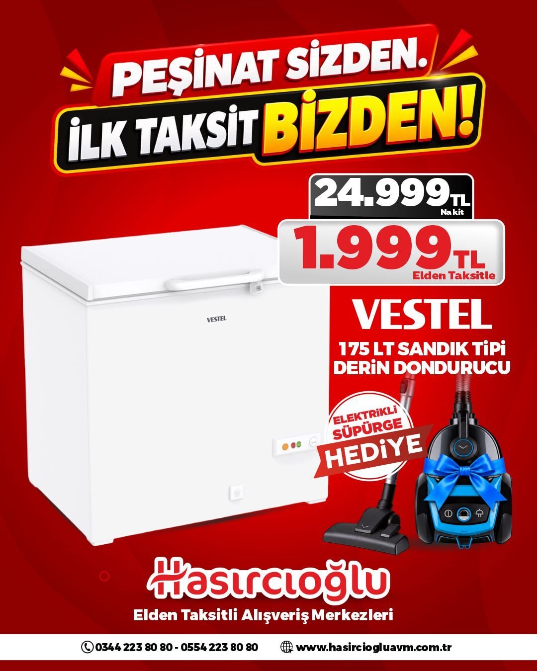 VESTEL 175 LT SANDIK TİPİ DERİN DONDURUCU