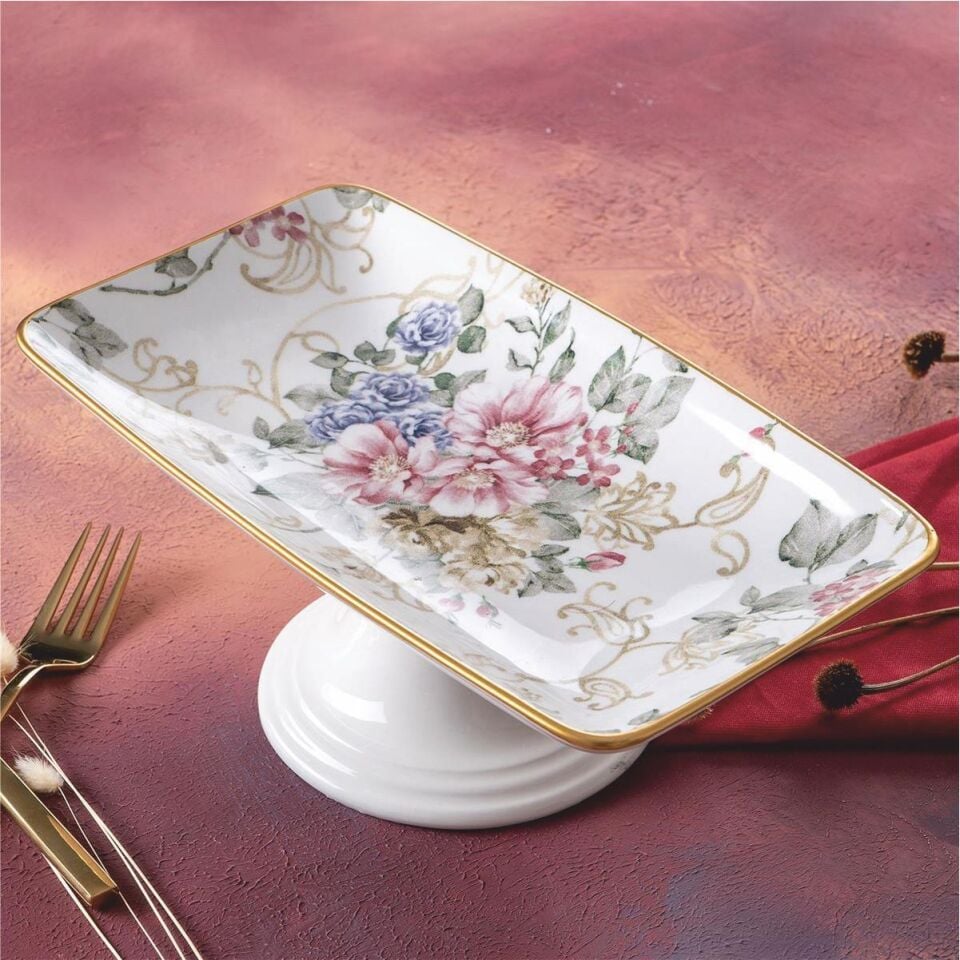 Acar Hca-06415/12 Rosa Ayaklı Çikolata Tabağı