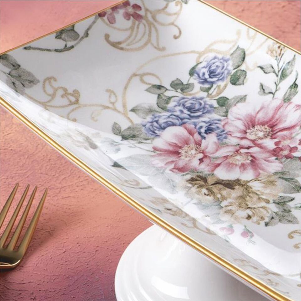 Acar Hca-06415/12 Rosa Ayaklı Çikolata Tabağı