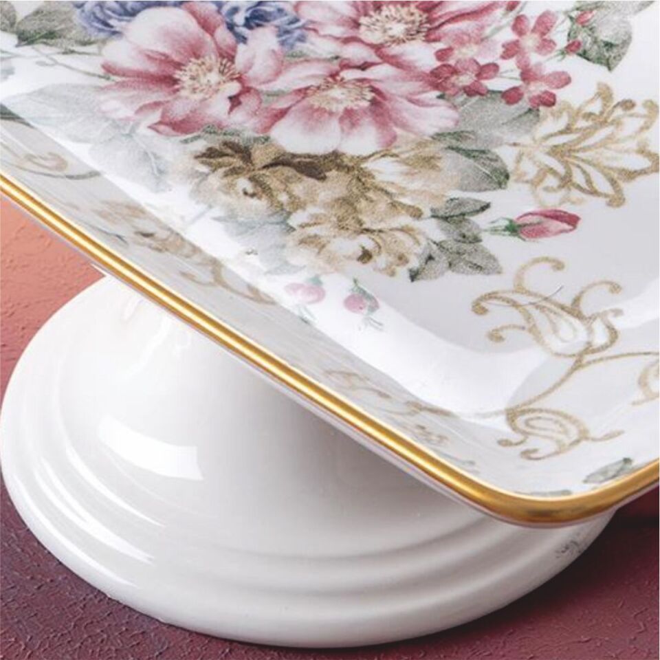 Acar Hca-06415/12 Rosa Ayaklı Çikolata Tabağı