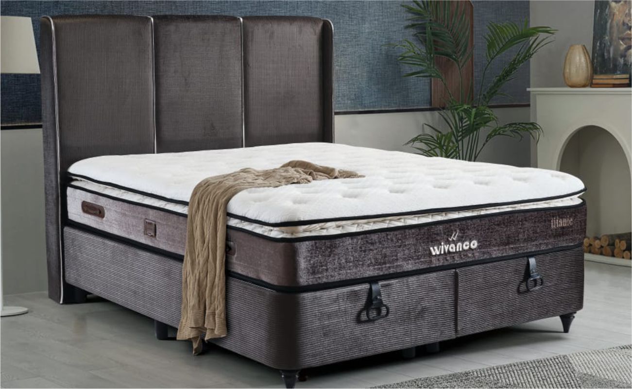 TOMA TİTANİC160X200 BAZA GRİ ÇİZGİ