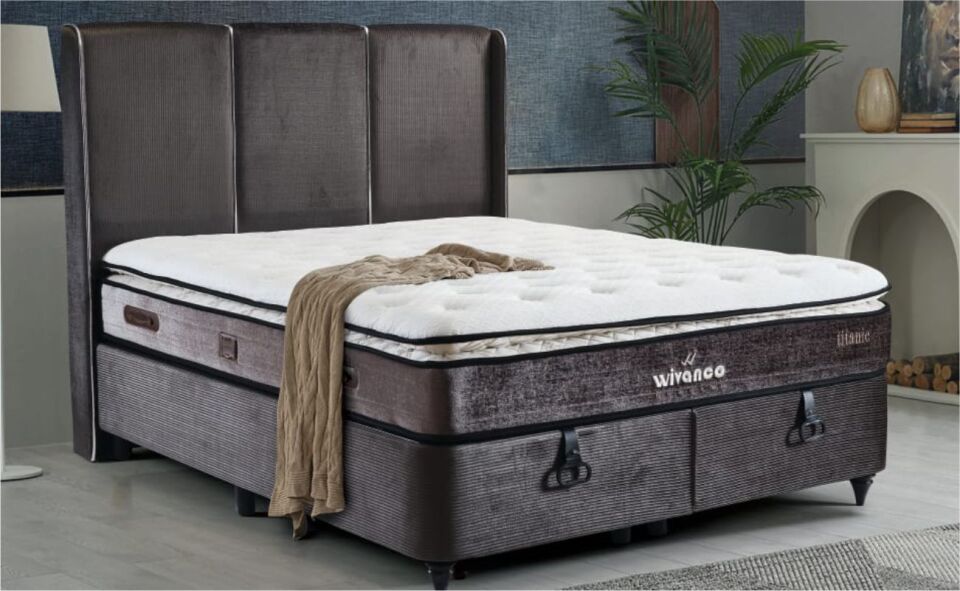 TOMA TİTANİC160X200 BAZA GRİ ÇİZGİ