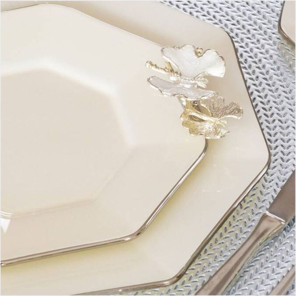 GLORE DOLMABAHÇE SEKİZGEN KREM PLATİN 28 PARÇA TEA TİME