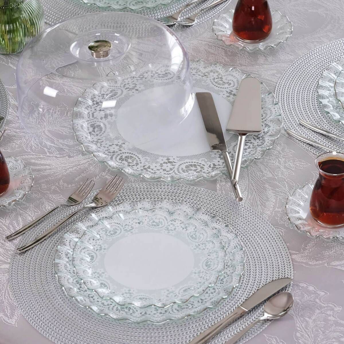 Glore Marche Platin 28 Parça Tea Time