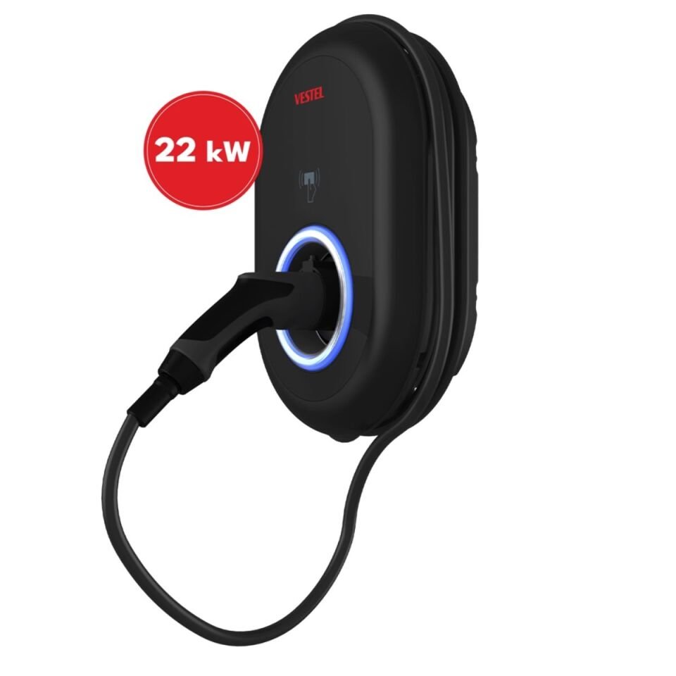 Vestel EVC04 22 kW Kablolu Elektrikli Araç Şarj İstasyonu