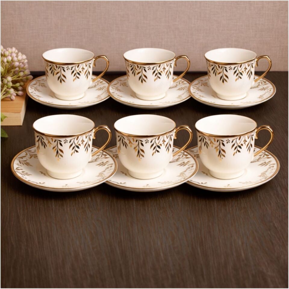 PAÇİ-GLORY YALDIZLI 6LI KAHVE FİNCANI-P/POR-102168