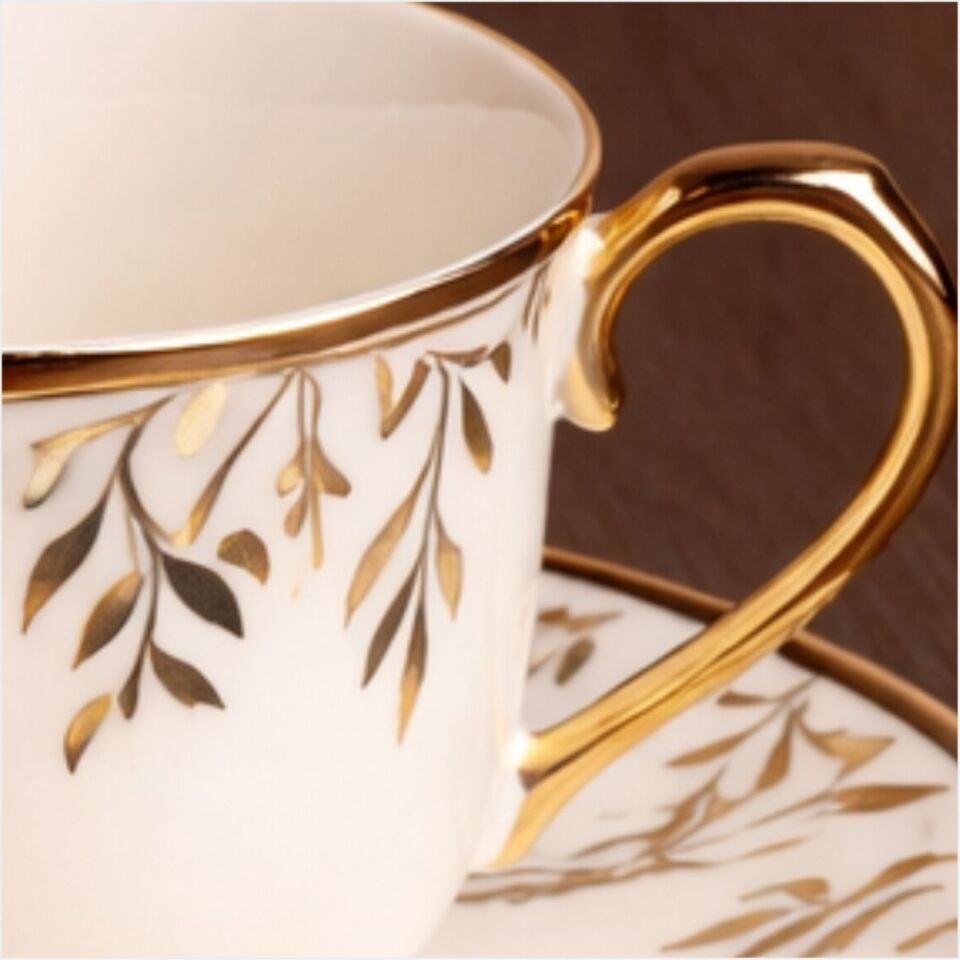 PAÇİ-GLORY YALDIZLI 6LI KAHVE FİNCANI-P/POR-102168