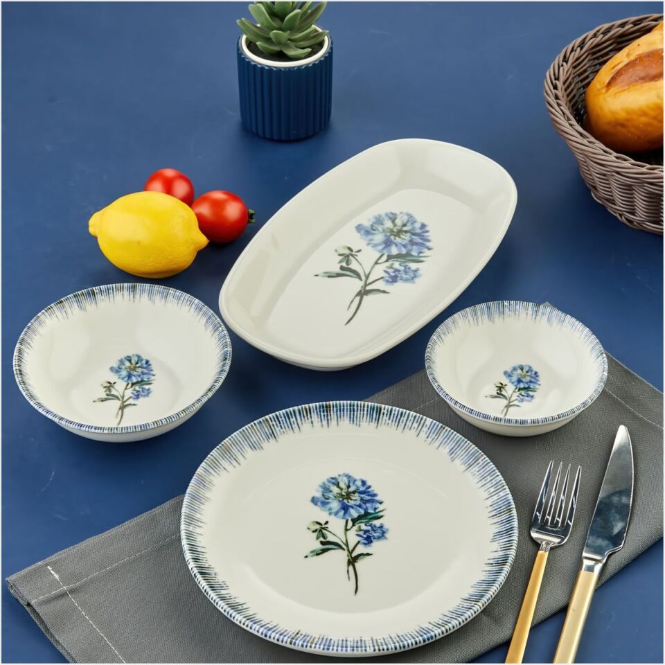 Cooker Ckr4262 Cooker 14 Parça Pure Porselen Kahvaltı Seti