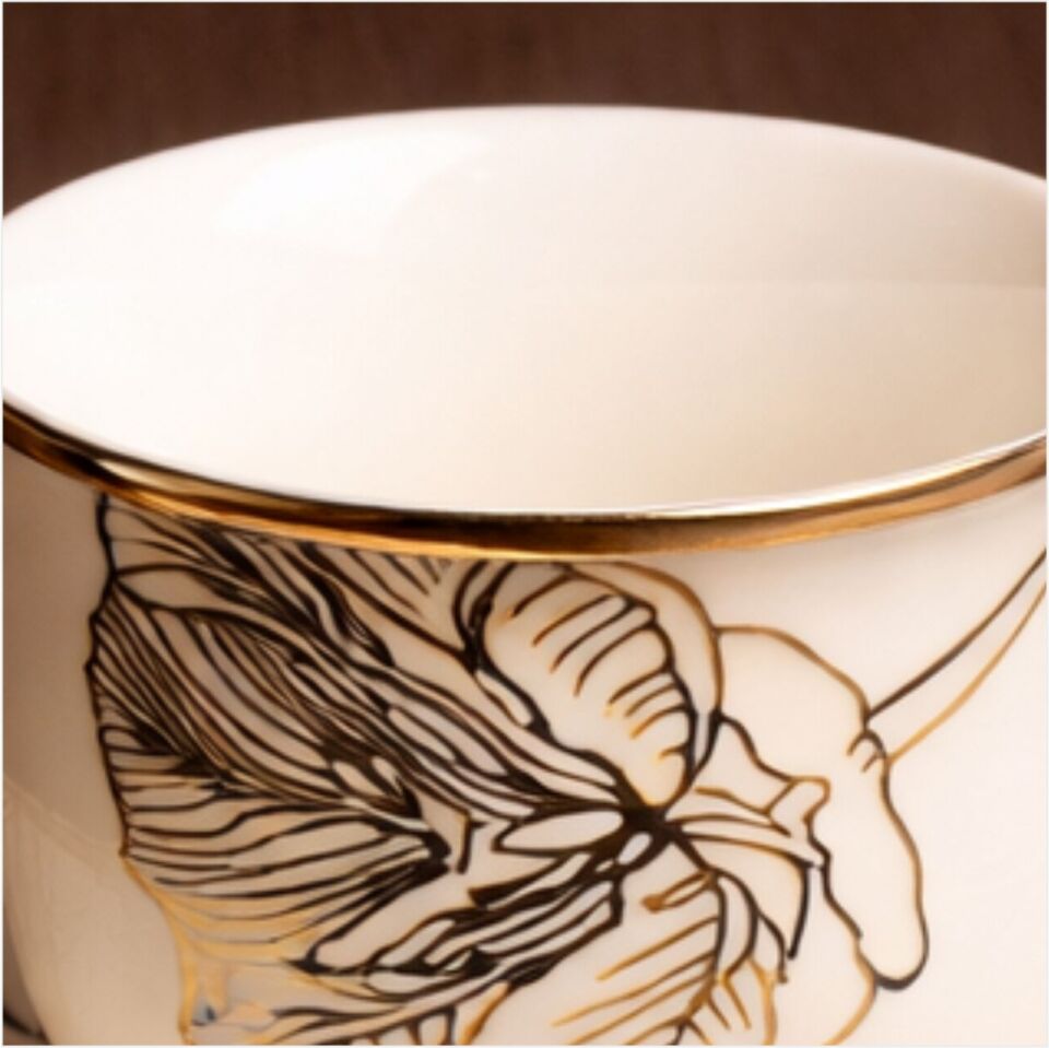 PAÇİ-GLORY YALDIZLI 6LI KAHVE FİNCANI-P/POR-102167