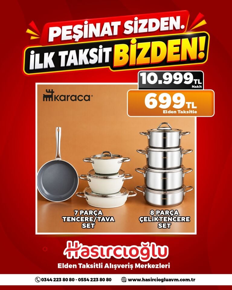 KARACA TENCERE SETLERİ