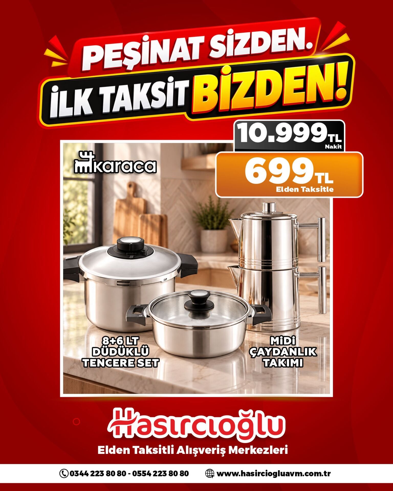 KARACA DÜDÜĞKLÜ VE ÇAYDANLIK TAKIMI