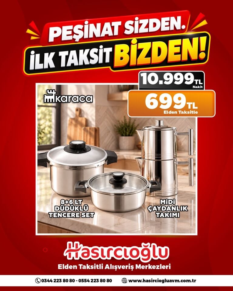KARACA DÜDÜĞKLÜ VE ÇAYDANLIK TAKIMI