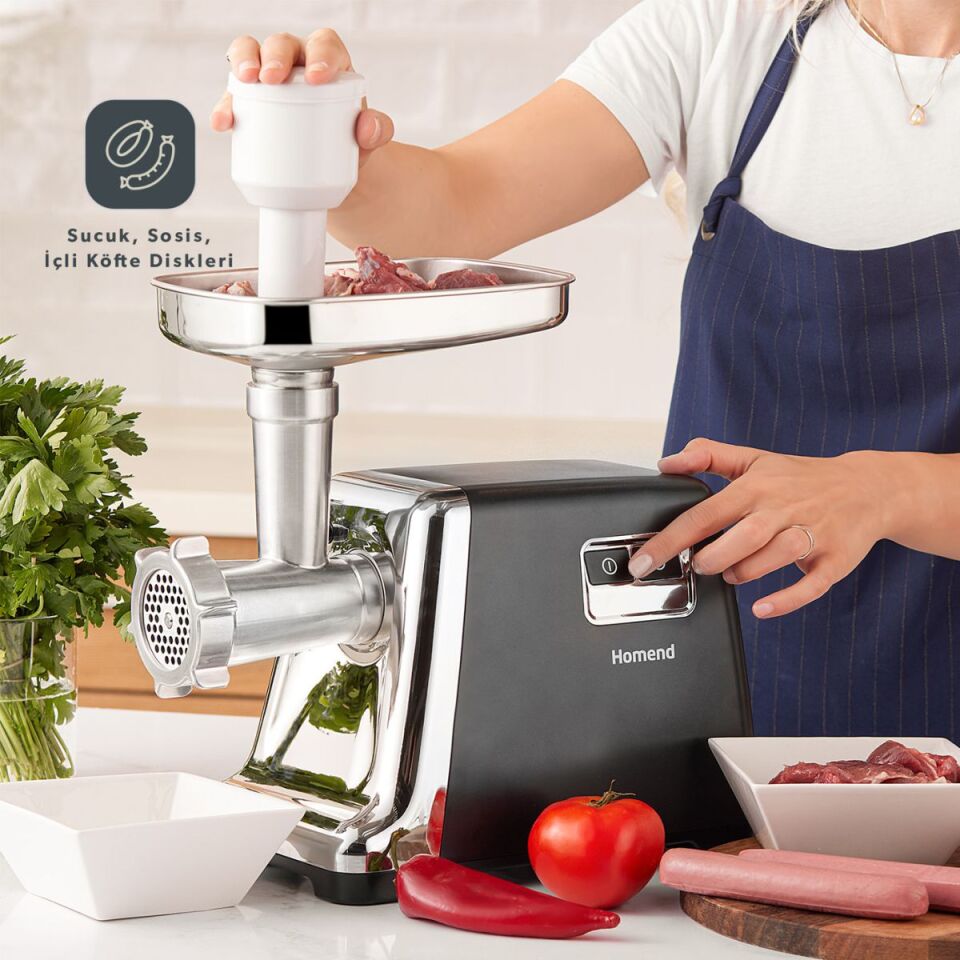 Emsan Homend Meatbox 3100H Paslanmaz Çelik Kıyma Makinesi