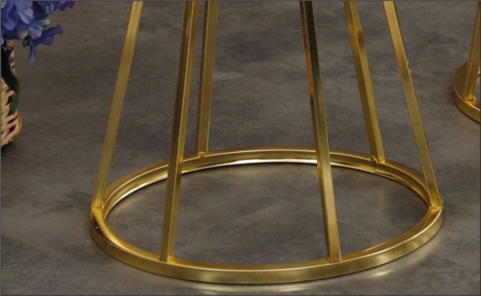 Odabaşı Kum Saati Efes Zigon Sehpa Gold Ayak