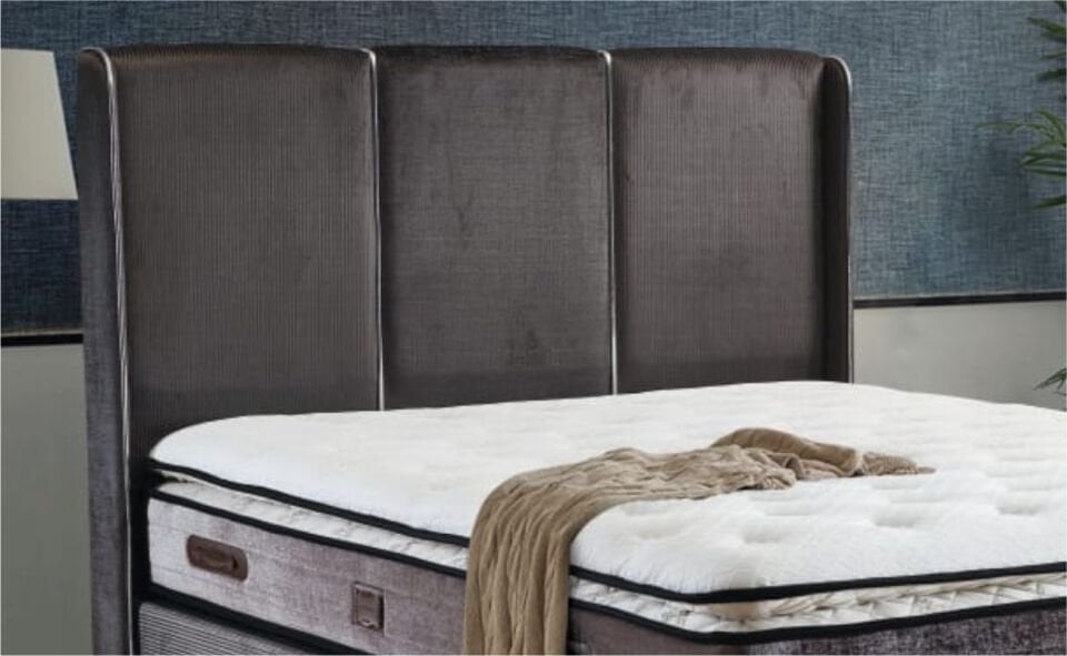 TOMA TİTANİC BAZA YATAK SET 160X200 YATAY ÇİZGİ