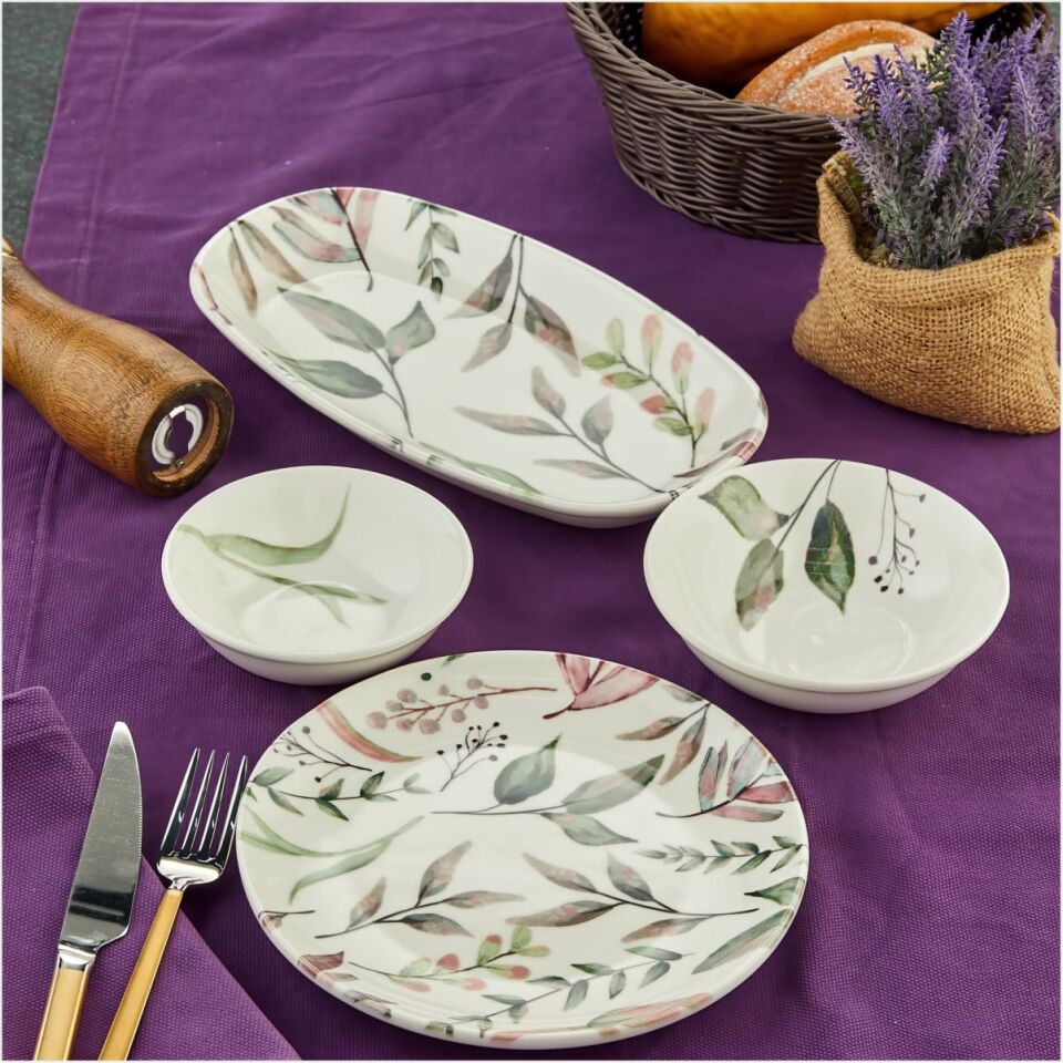 Cooker Ckr4259 Cooker 14 Parça Pure Porselen Kahvaltı Seti