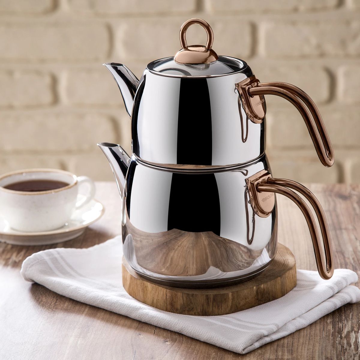 Emsan Teatanyum Maxi İndüksiyon Tabanlı Çaydanlık Takımı