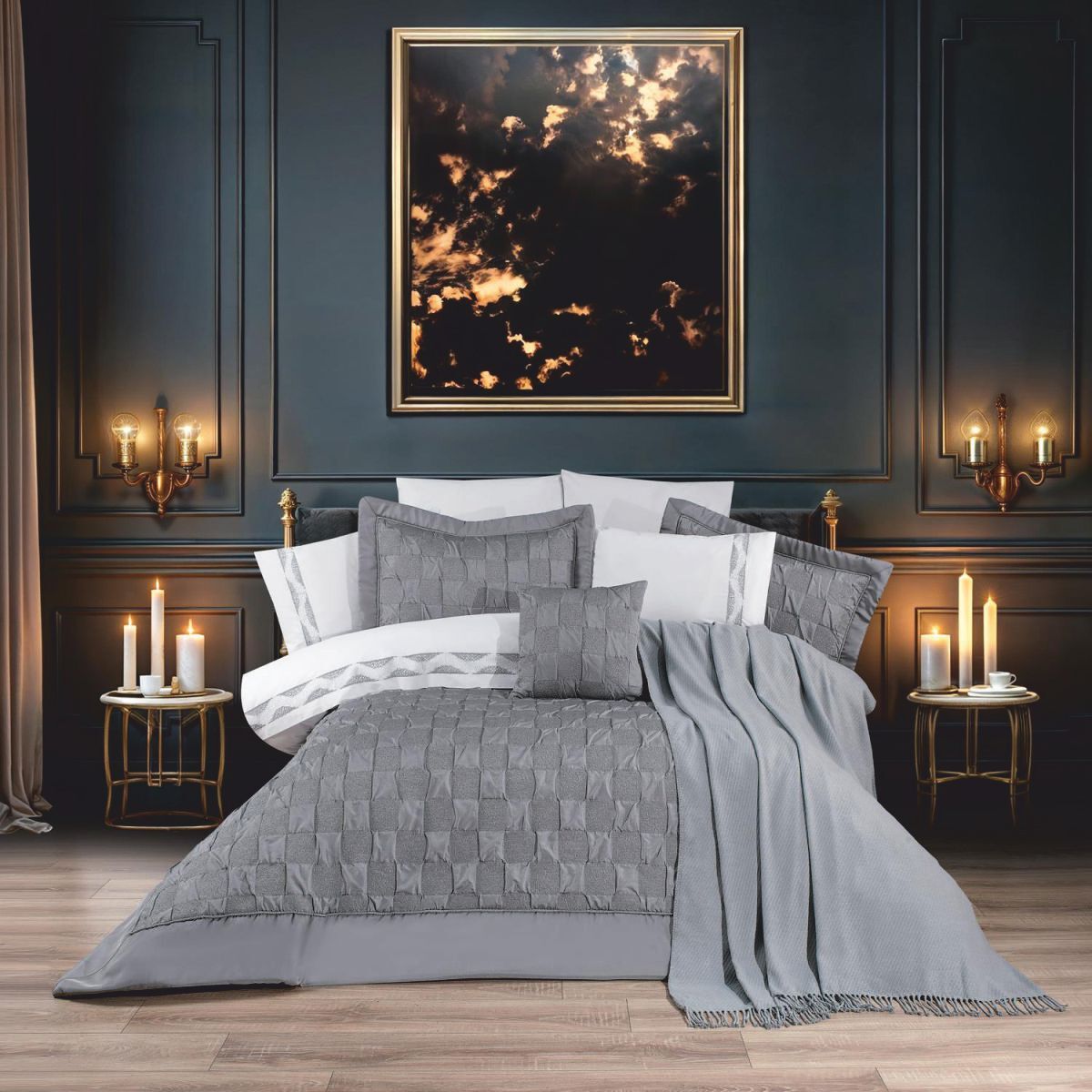 Schafer Home Moneta Çeyiz Seti 11 Parça-Gri