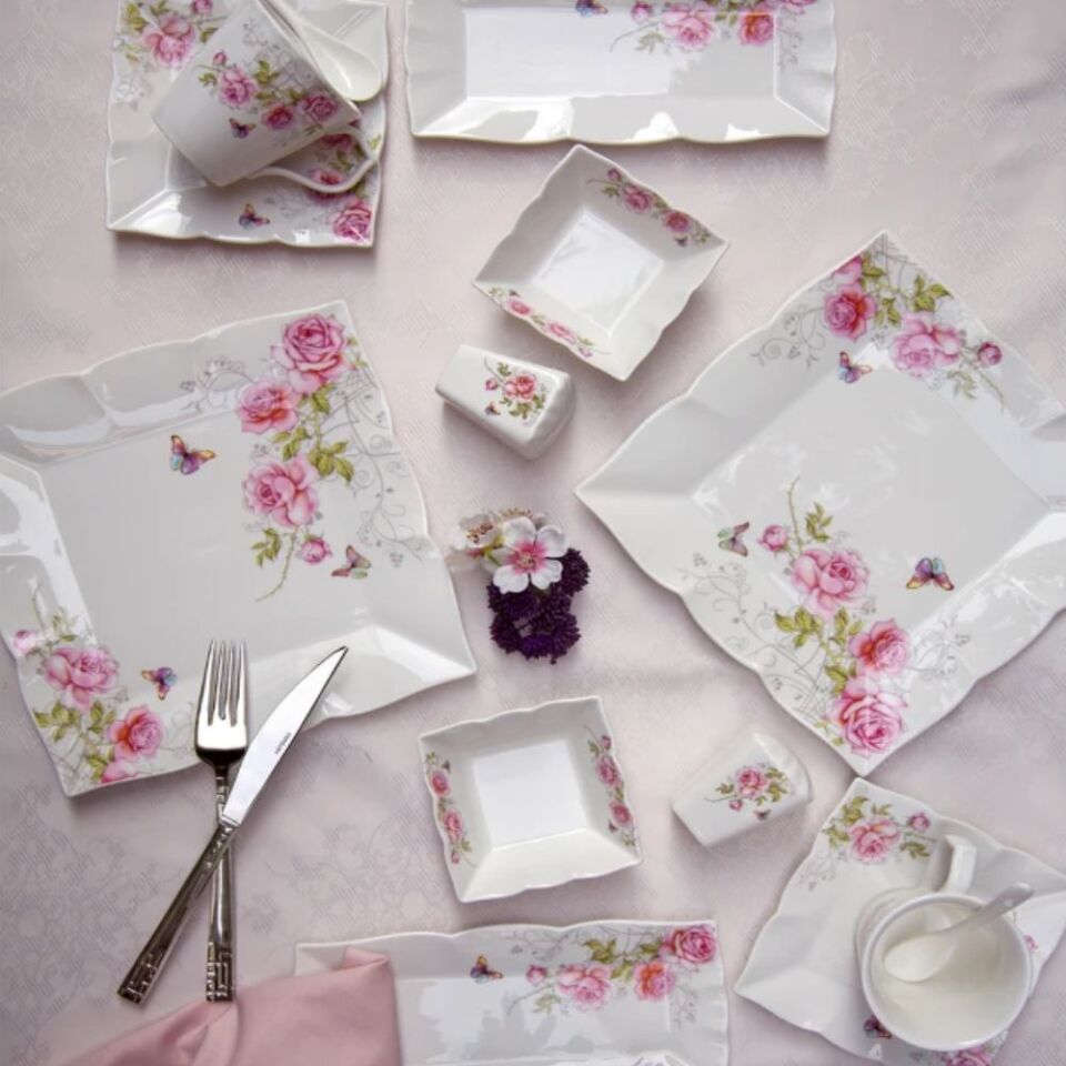 Emsan Marbella Porselen 32 Parça 6 Kişilik  Kahvaltı/Servis Takımı