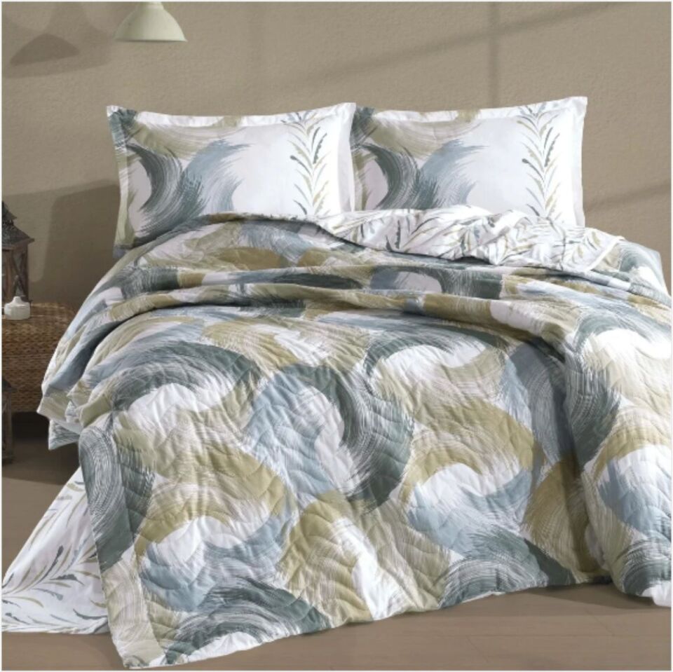 Aran Ranforce Dört Mevsim Set Çift Kişilik Estiva V1 Yeşil