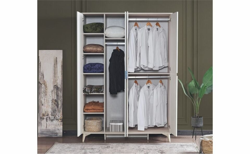 MEDİSA LİNA 4 KAPAKLI DOLAP