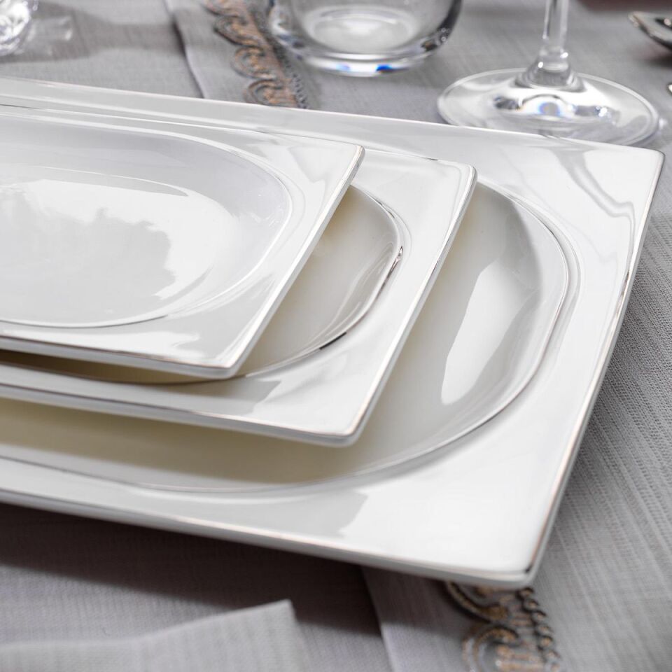 Schafer Glamor Pure Yemek Takımı 60 Parça-Platin