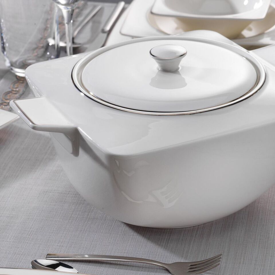 Schafer Glamor Pure Yemek Takımı 60 Parça-Platin