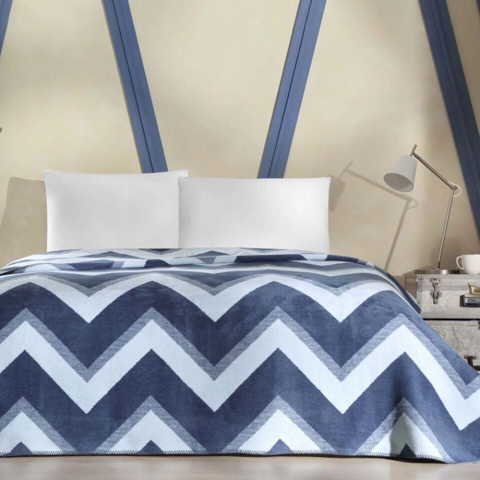 Taç Wendy 200x220 cm Pamuklu Çift Kişilik Battaniye