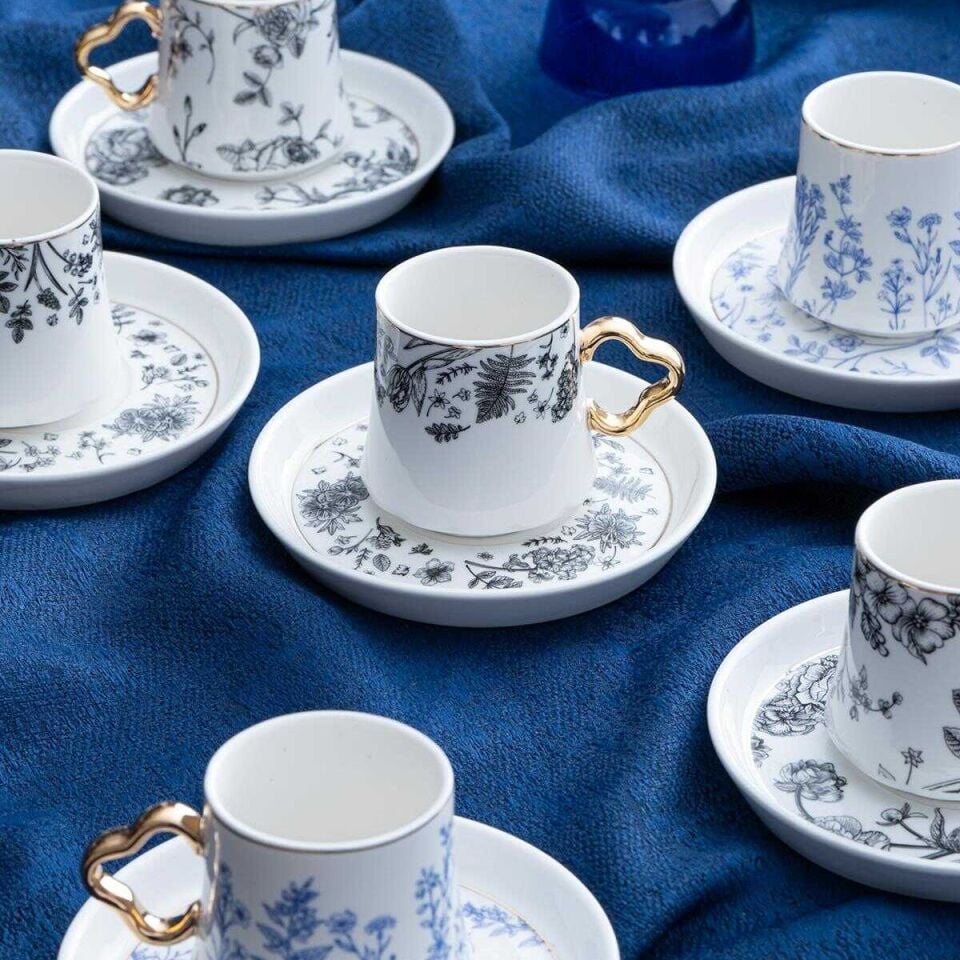 Acar Mila 6 Kişilik Kahve Fincanı Takımı - 90 ml