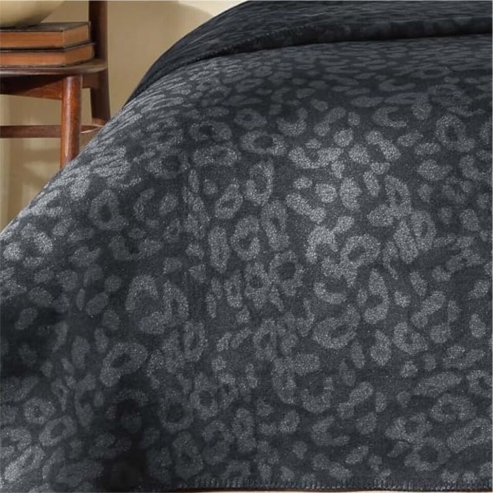 Taç Dobby Pamuk  Battanıye Siyah Çift Kişilik