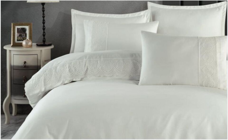 Aran Clasy Valinor Ekru Çift Kişilik Nevresim Takım