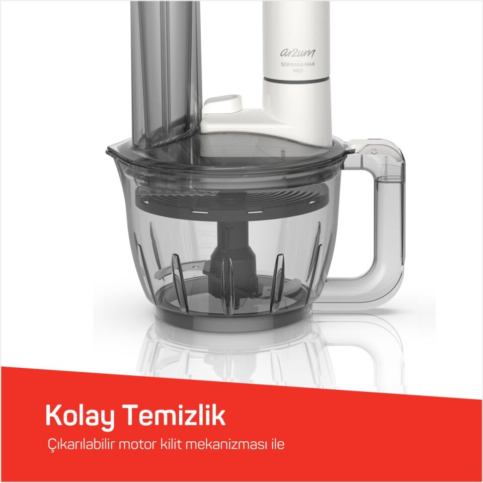 Arzum Ar1187-0200 Soprano Max Neo Multi Blender Seti Beyaz